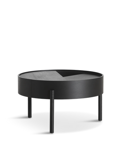 TableBasseRondeScandinaveavecRangement-noir