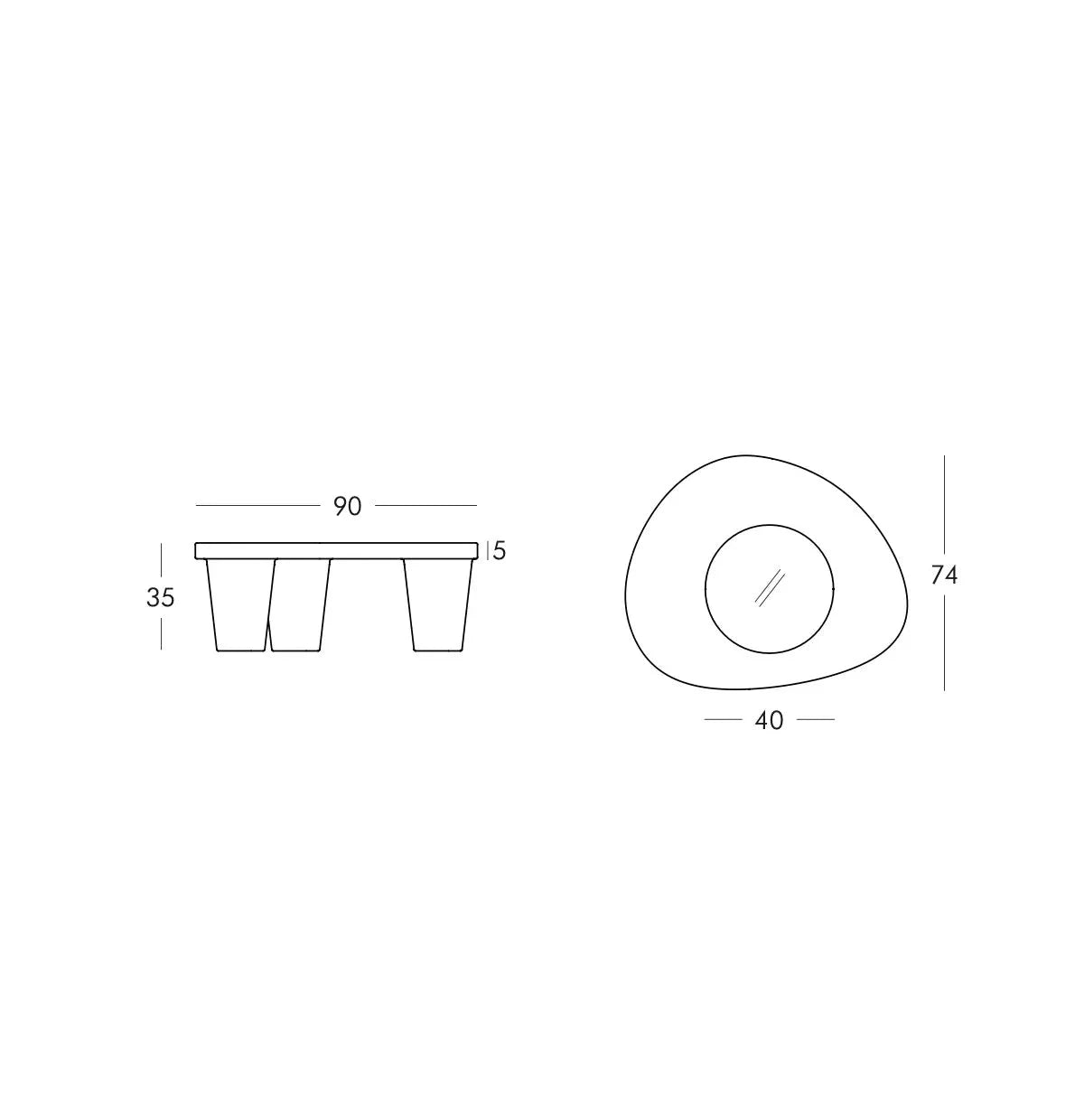 Table basse - Low Lita