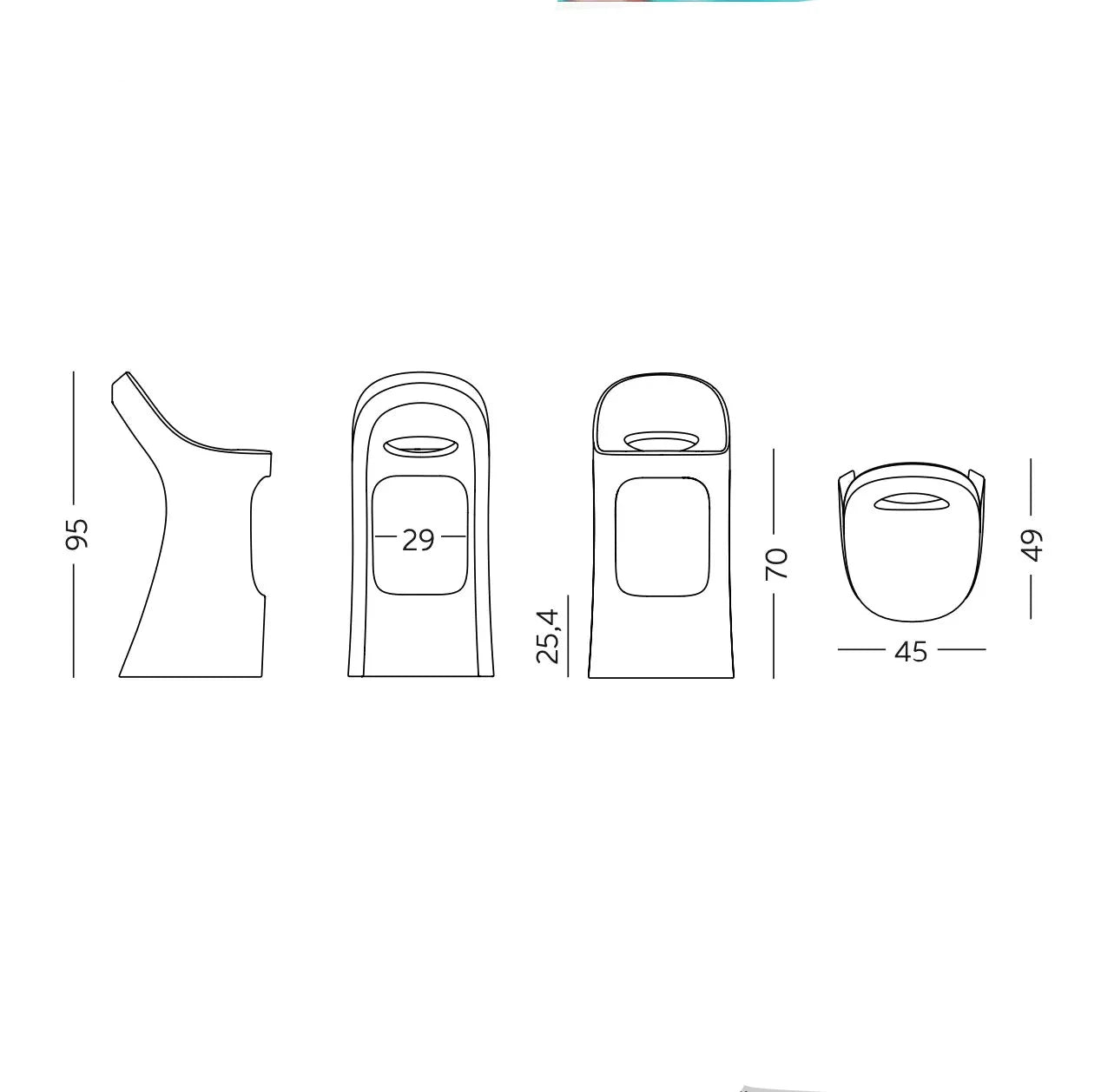 Tabouret_Bar_Blanc_Assise_Dossier_Plastique_dimensions
