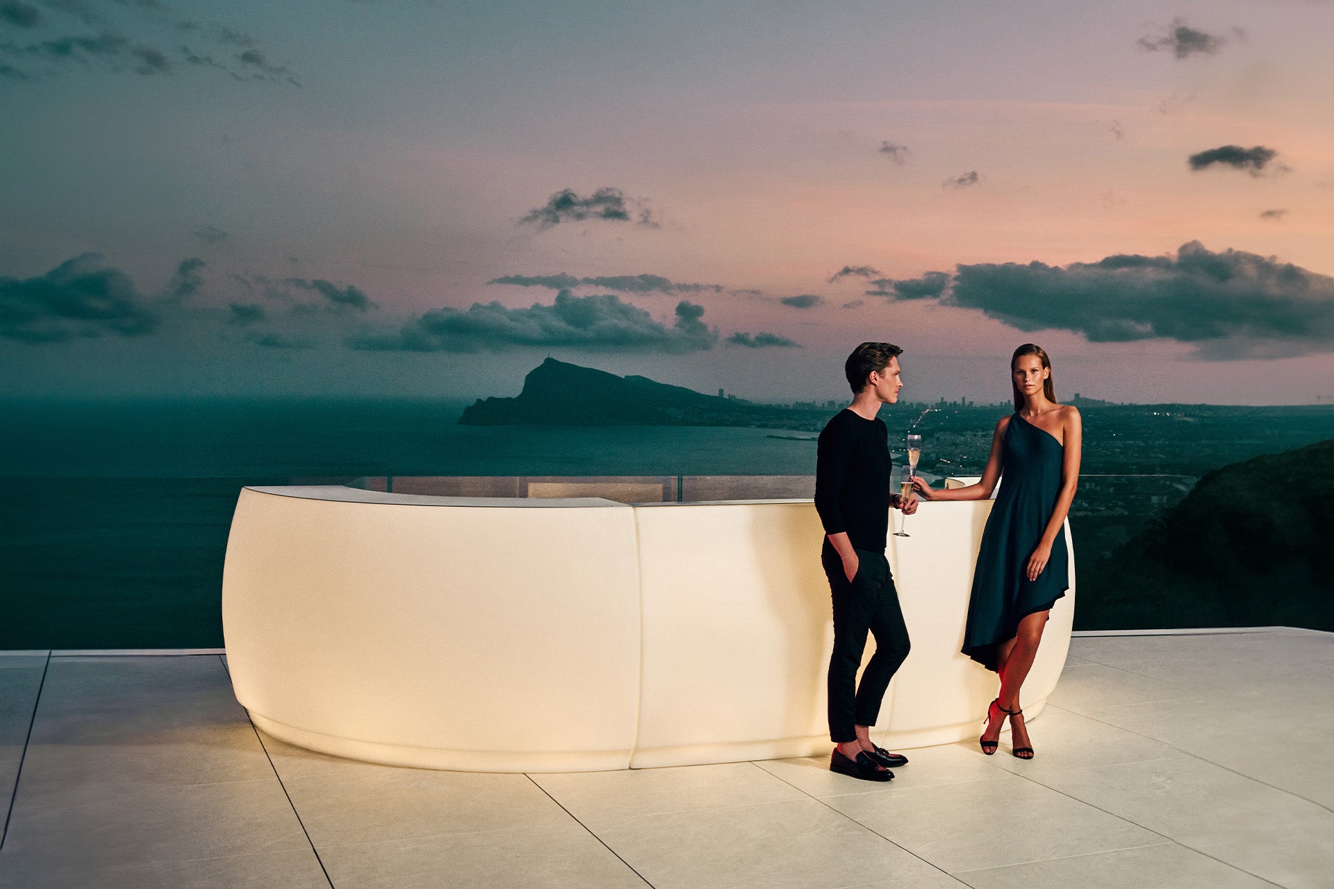 Bar Fiesta - Comptoir LED