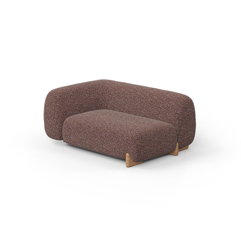 Esquema de dimensiones, Milos - Chaise longue derecho