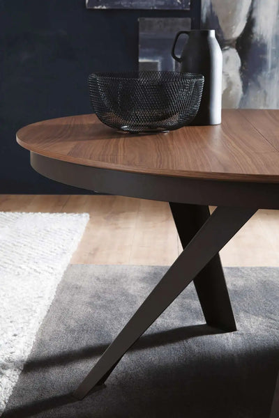 table ronde extensible marbre