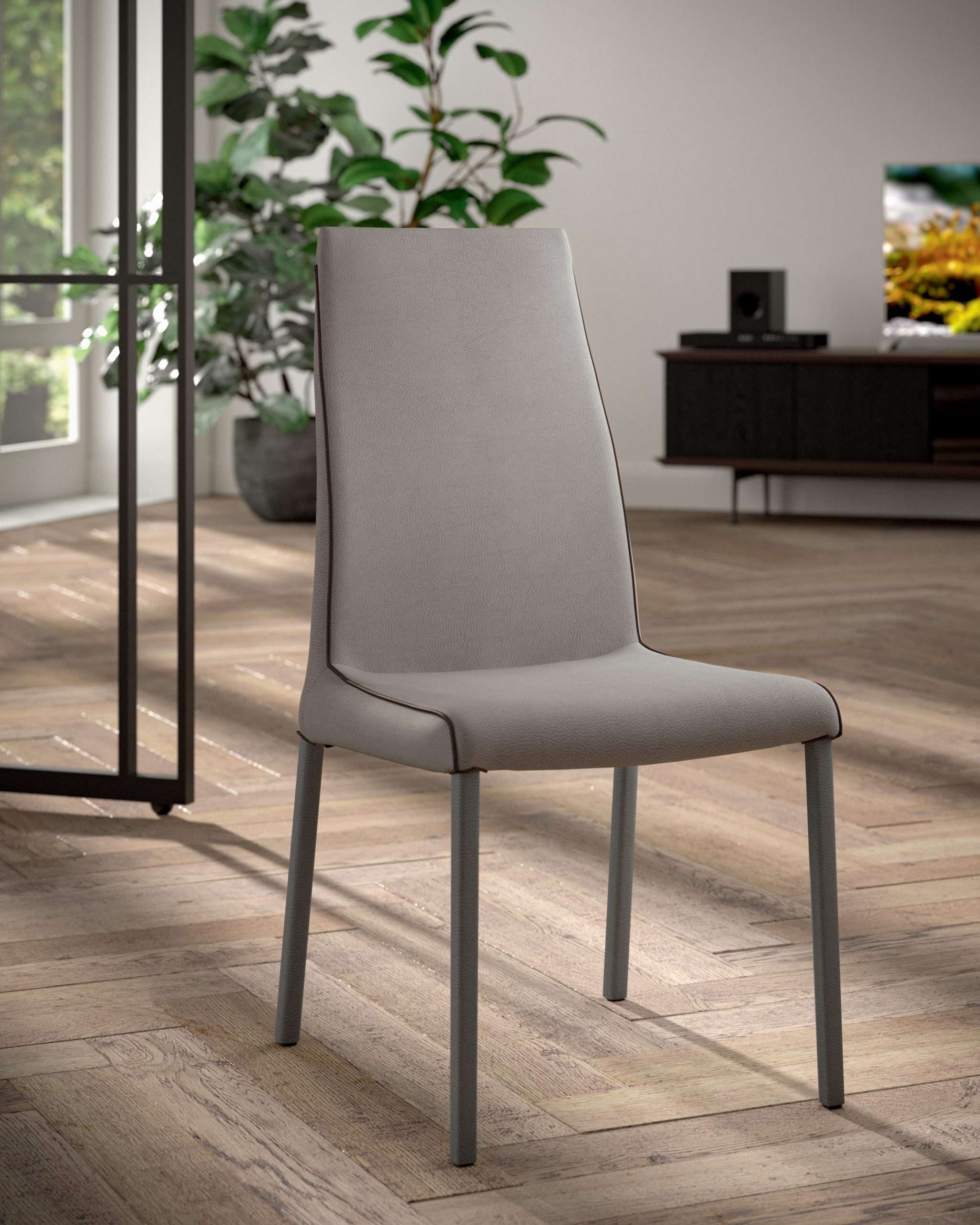 chaise cuir dossier haut