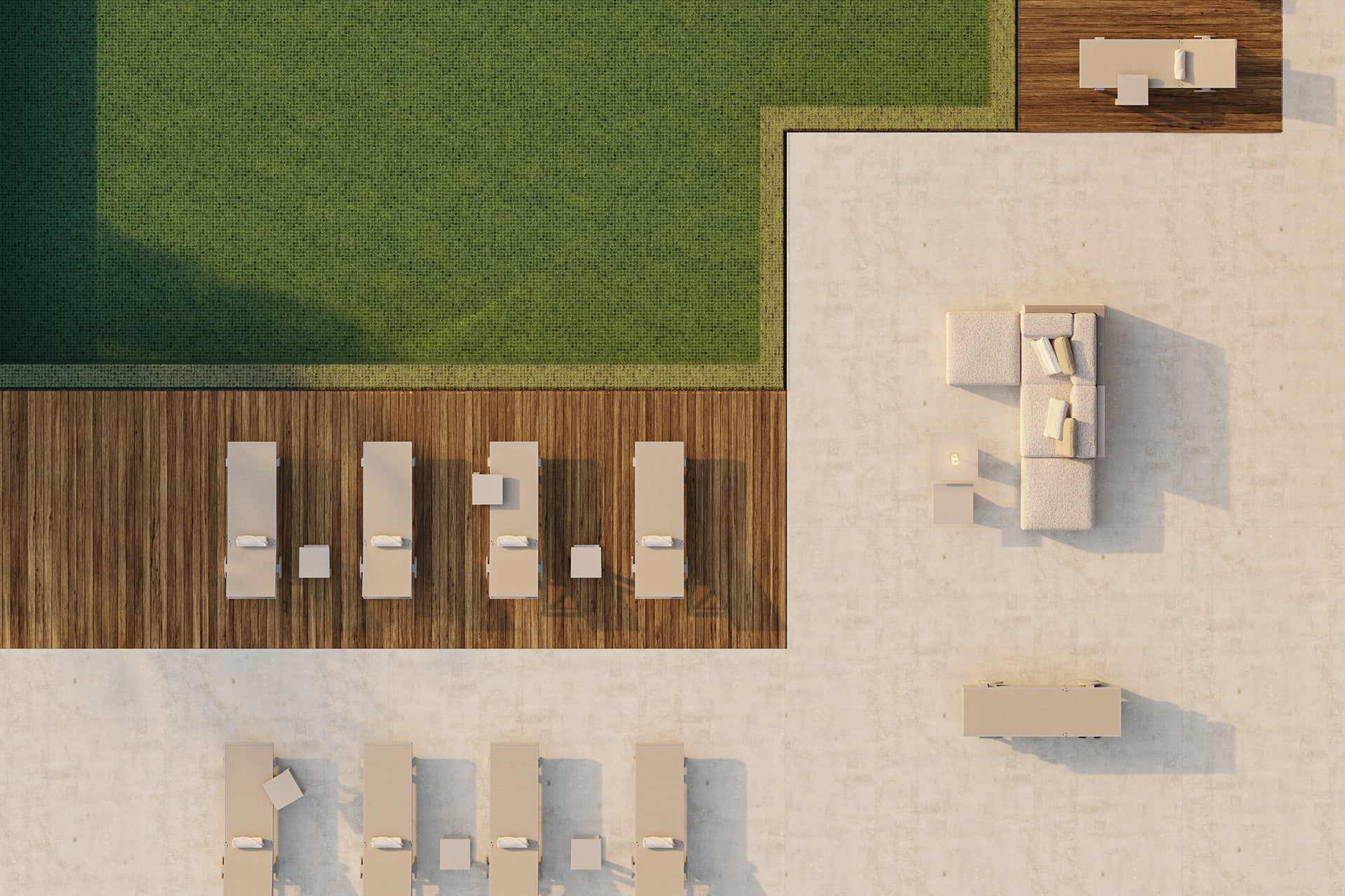 Bain de Soleil Collection Gatsby Empilable avec Roulette Vondom - 10