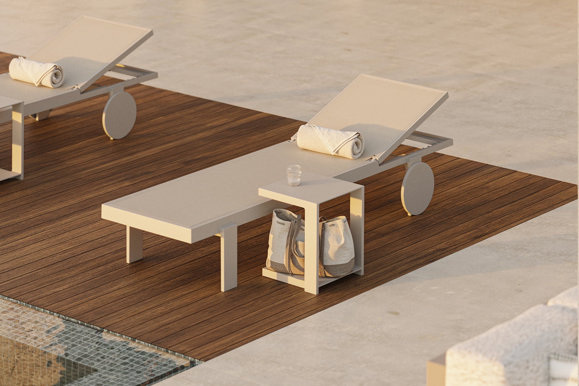 Bain de Soleil Collection Gatsby Empilable avec Roulette Vondom - 6