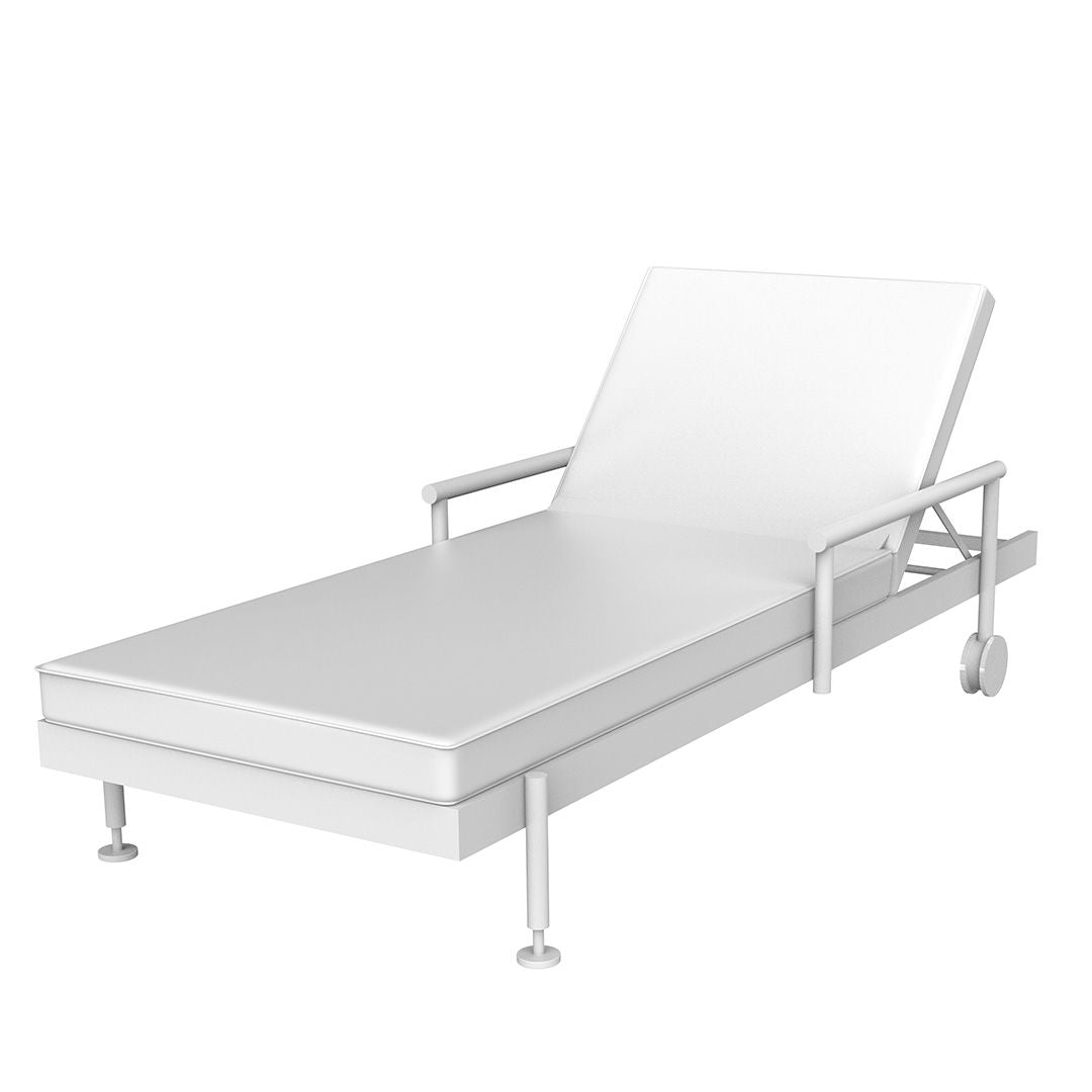 Bain de Soleil Collection Hamptons Matelassé Couleur structure Aluminium blanc Vondom