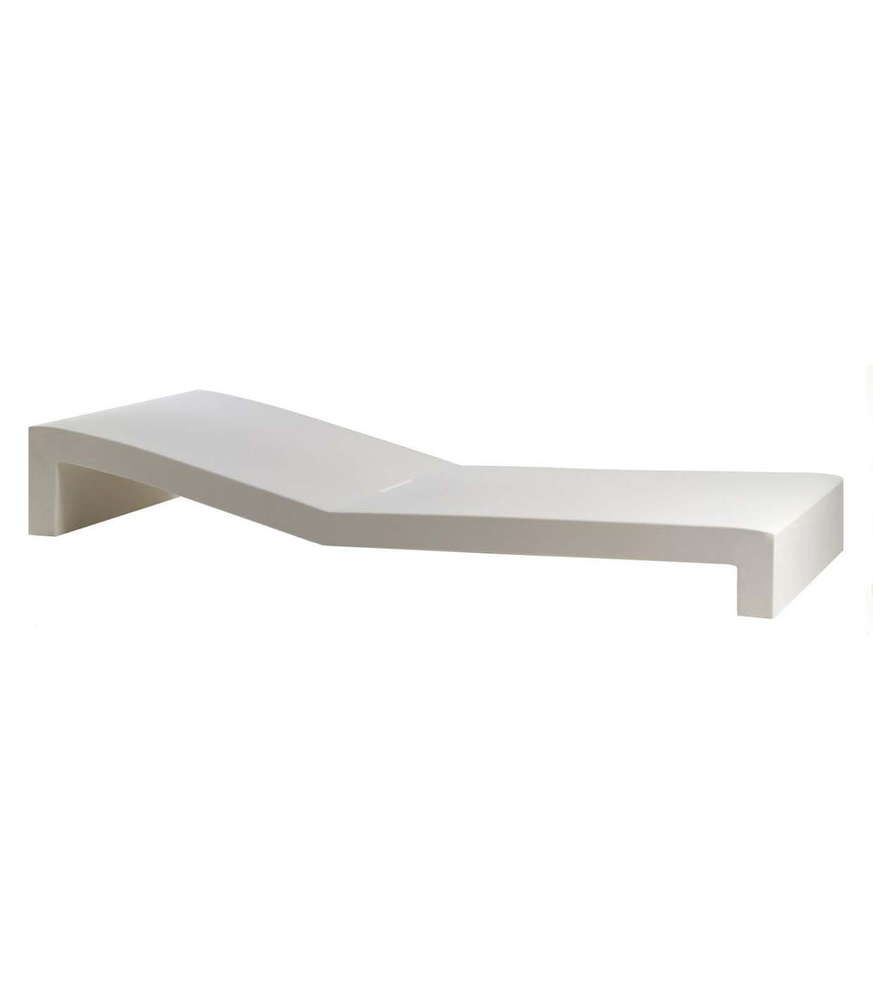 Bain de Soleil Collection JUT Incurvé Couleur structure Blanc Vondom