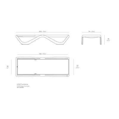 Bain de Soleil Collection Love Professionnel Blanc Vondom