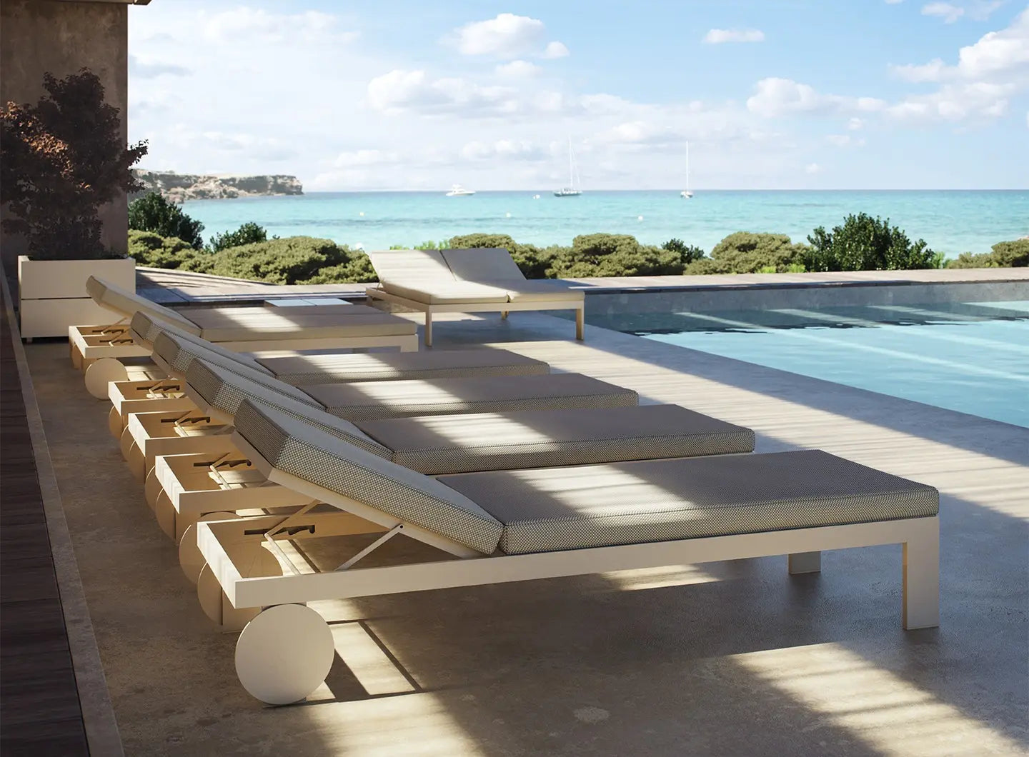Bain de Soleil Collection Posidonia avec Grande Roue Vondom - 4