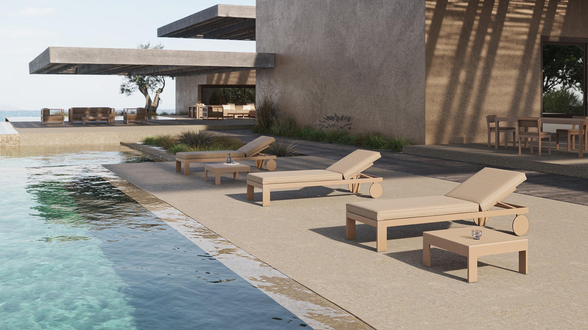Bain de Soleil Collection Posidonia avec Grande Roue Vondom - 5
