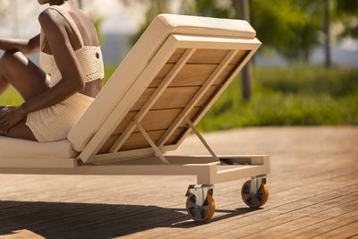 Bain de Soleil Confortable Collection Vineyard en Bois Vondom - 2