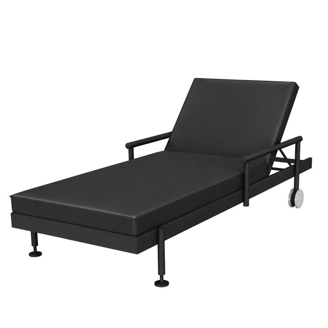 Bain de soleil Hamptons aluminium noir Vondom