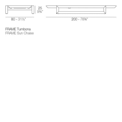 Bains de Soleil Collection Frame Design avec Matelas Vondom