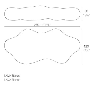 Banc Lumineux Collection Lava Vondom - 5