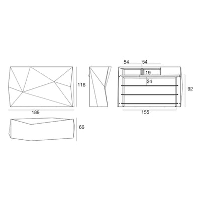 Bar Collection FAZ Module Central Lumineux Vondom - 6