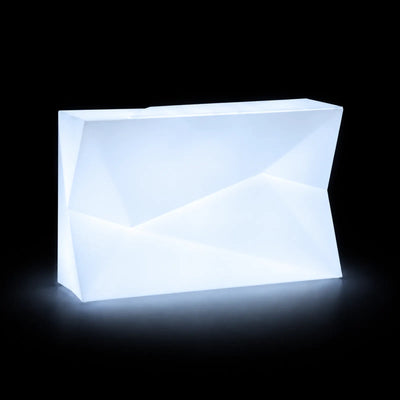 Bar FAZ Module Central avec Bac à Glaçons LED Vondom, éclairé de l'intérieur sur fond noir