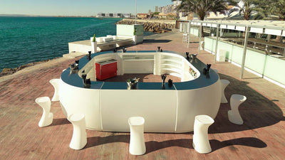 Bar Fiesta Comptoir avec Rangement Collection Bar Fiesta Vondom | Comptoirs Modulaires, LED & Équipements - 7