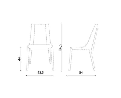 chaise cuir cognac 
