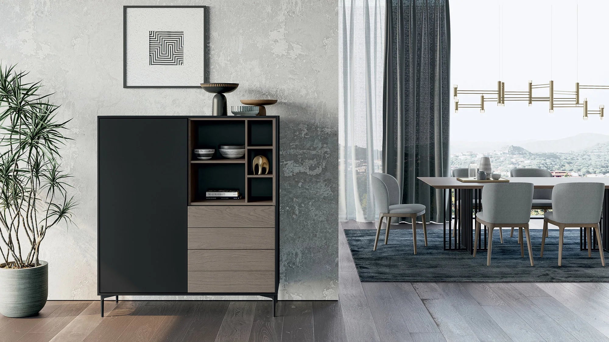 table italienne moderne en bois 