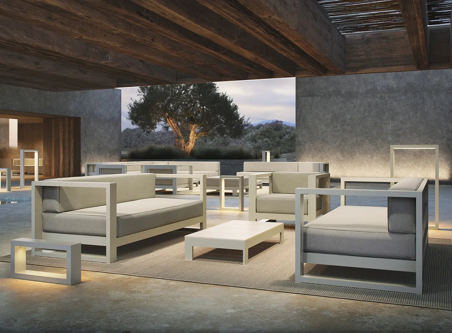 Canapé 3 Places Extérieur Aluminium - Collection Posidonia Vondom - 3