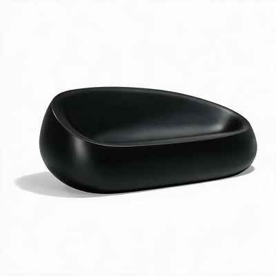 Canapé Collection Stone Vondom Finition Mate Couleur Noir