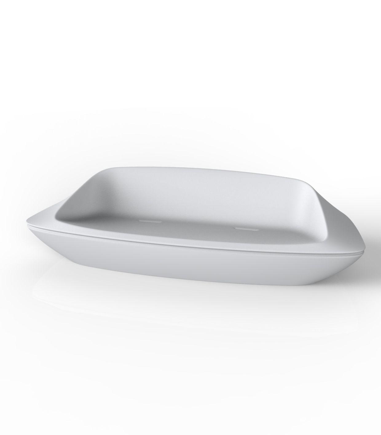 Canapé de Jardin 2 Places Bas Finition Mate Couleur Blanc - Collection UFO Vondom