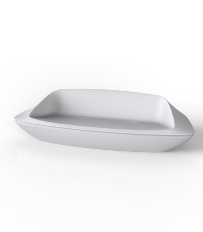 Canapé de Jardin 2 Places Bas Finition Mate Couleur Blanc - Collection UFO Vondom