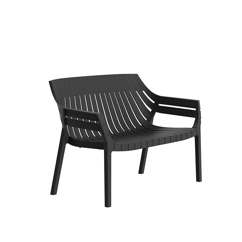 Canapé de Jardin en Polypropylène Couleur Noir - Collection Spritz Vondom - 2