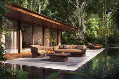Canapé d'Extérieur 200 cm de Largeur Finition structure Mate - Collection Luna Vondom - 4