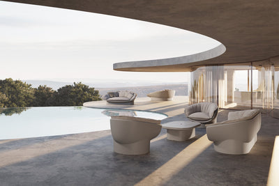Canapé d'Extérieur 200 cm de Largeur Finition structure Mate - Collection Luna Vondom - 6