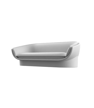 Canapé d'Extérieur 200 cm de Largeur Finition structure Mate Couleur structure Blanc - Collection Luna Vondom