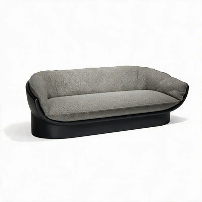 Canapé d'Extérieur 200 cm de Largeur Finition structure Mate Couleur structure Noir - Collection Luna Vondom