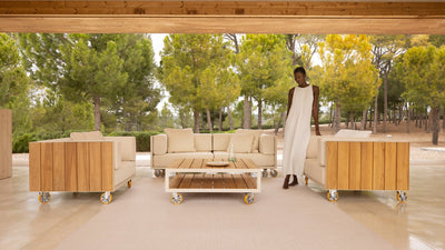 Canapé d'Extérieur 3 Places en Bois - Collection Vineyard Vondom - 8