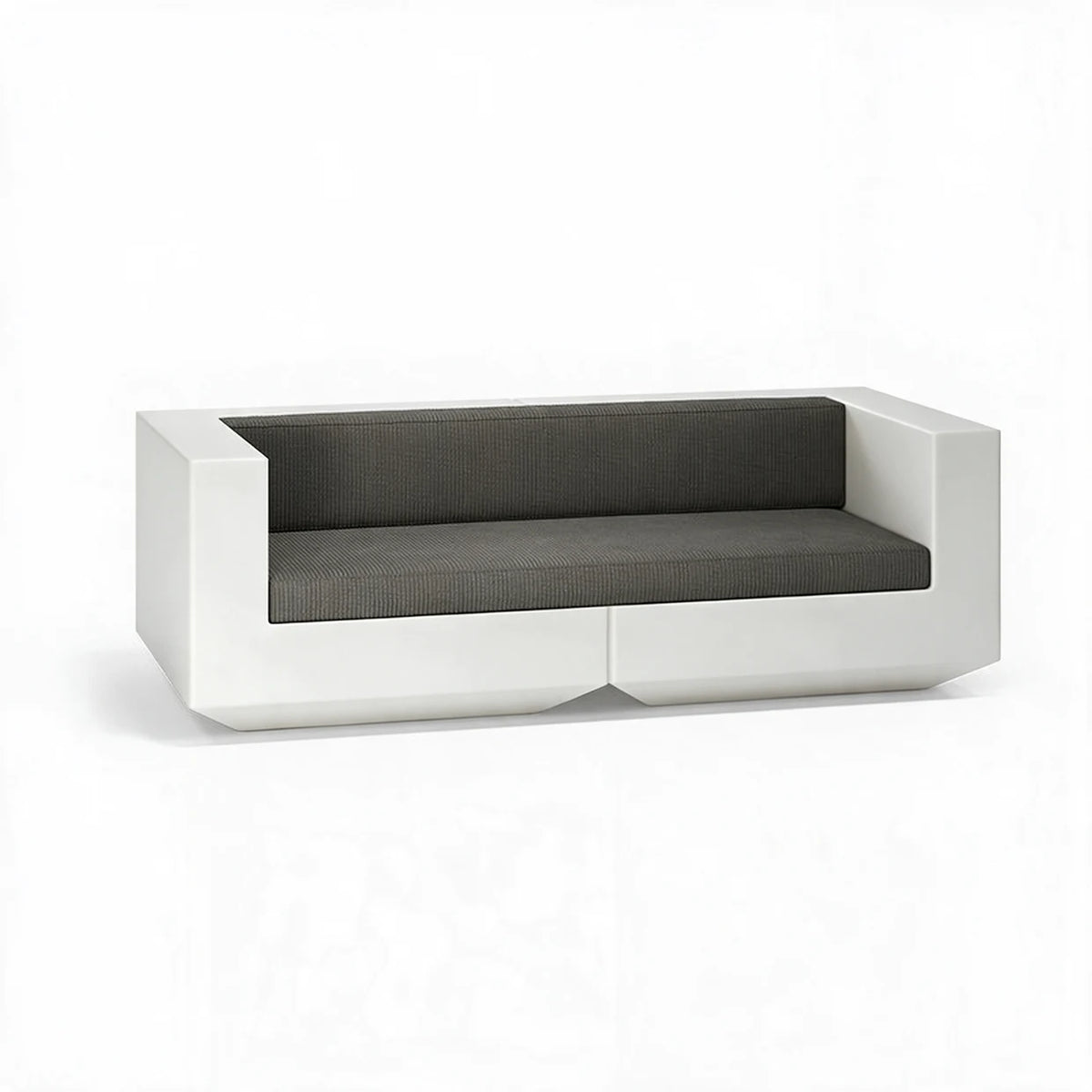 Canapé Extérieur Vondom Collection Vela Finition structure Mate Couleur structure Blanc