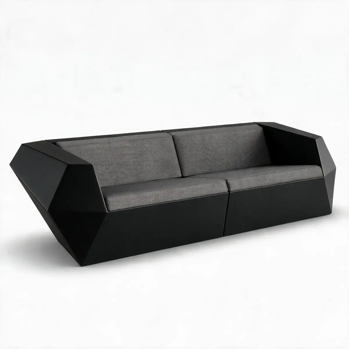 Canapé FAZ Vondom Taille 242x100x70 cm - 2 places Couleur structure Noir Collection Faz Cosy