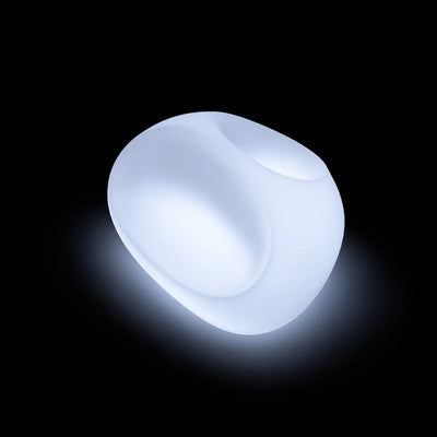 Canapé - Stone Double LED Vondom, éclairé de l'intérieur sur fond noir