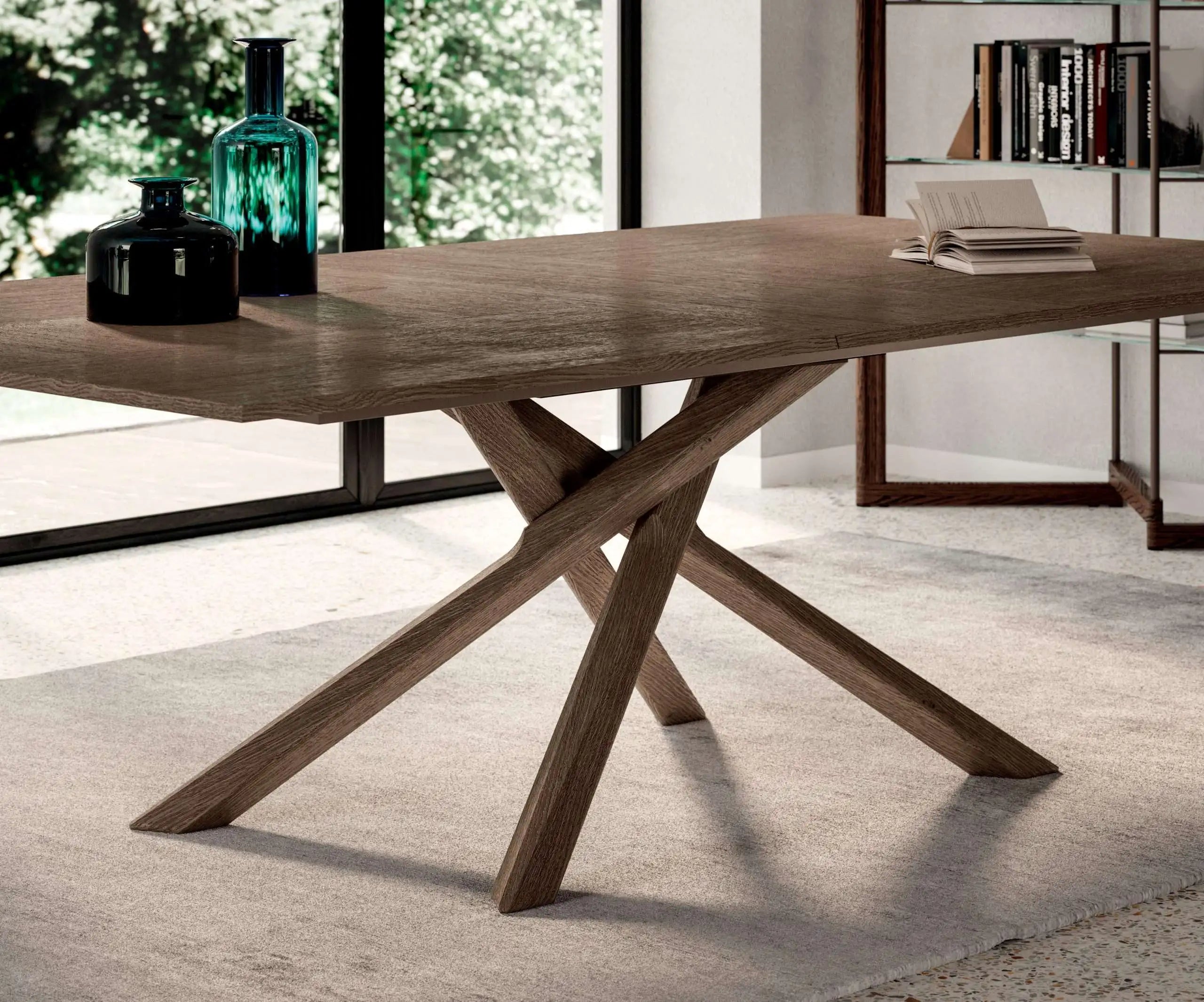 table à manger extensible bois massif