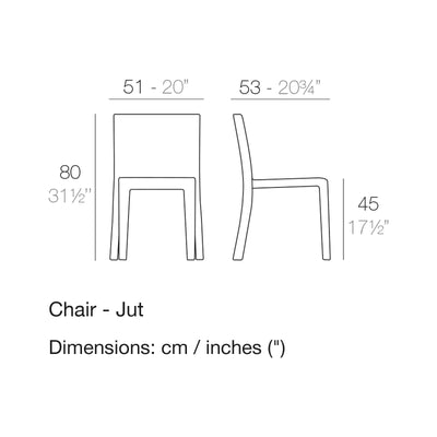 Dimension drawing Chair - Jut