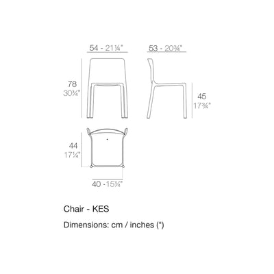 Dimension drawing Chair - KES