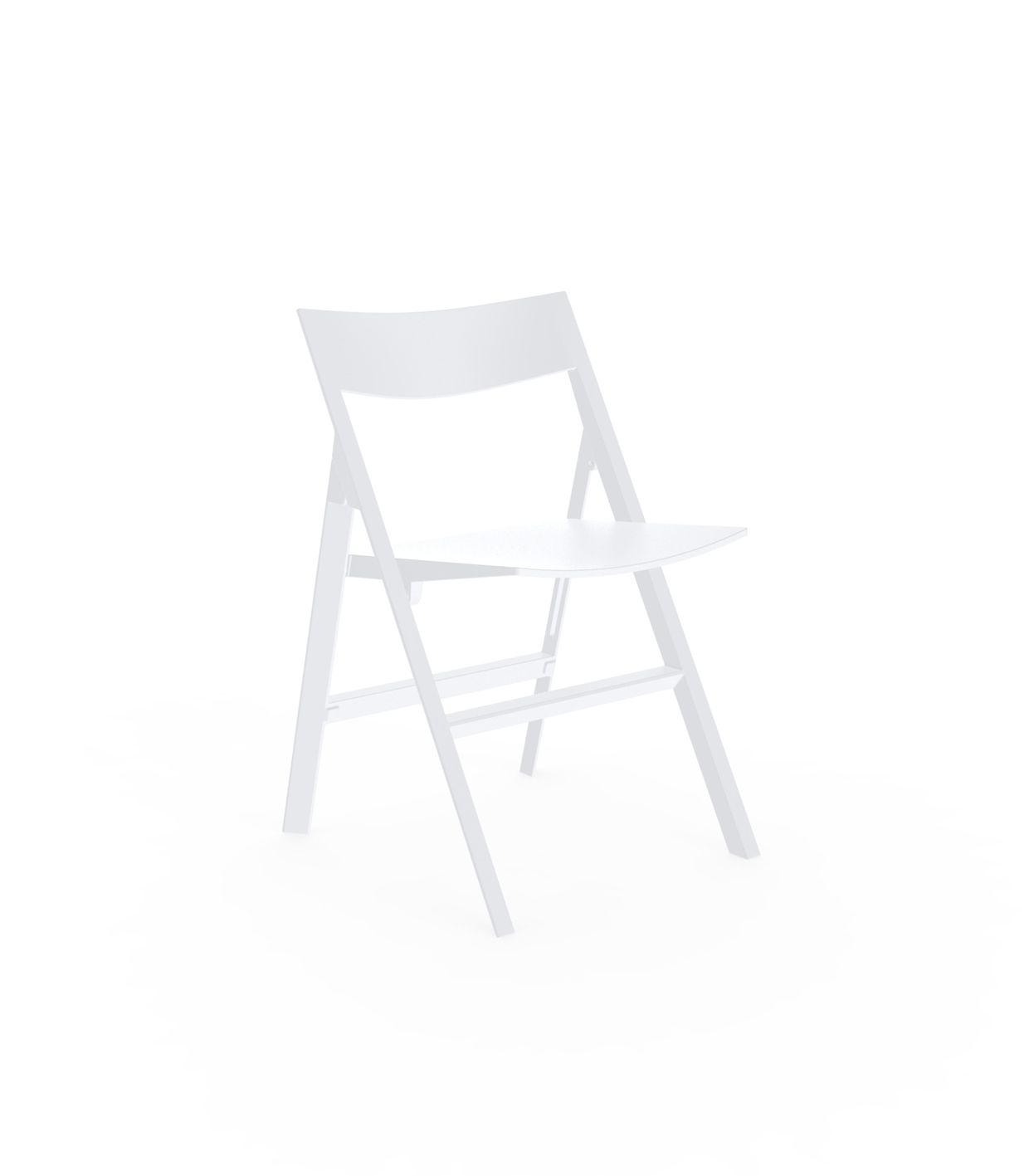 Chaise Bistro Pliable Couleur Blanc Collection Quartz Vondom