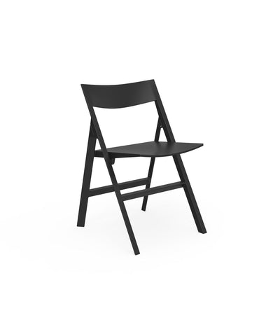 Chaise Bistro Pliable Couleur Noir Collection Quartz Vondom