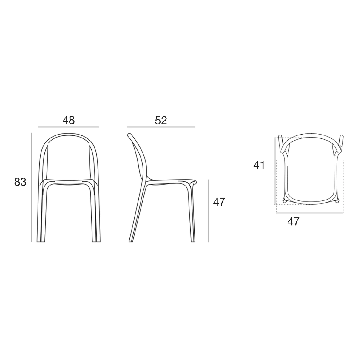 Chaise Collection Brooklyn Vondom Accoudoir Sans