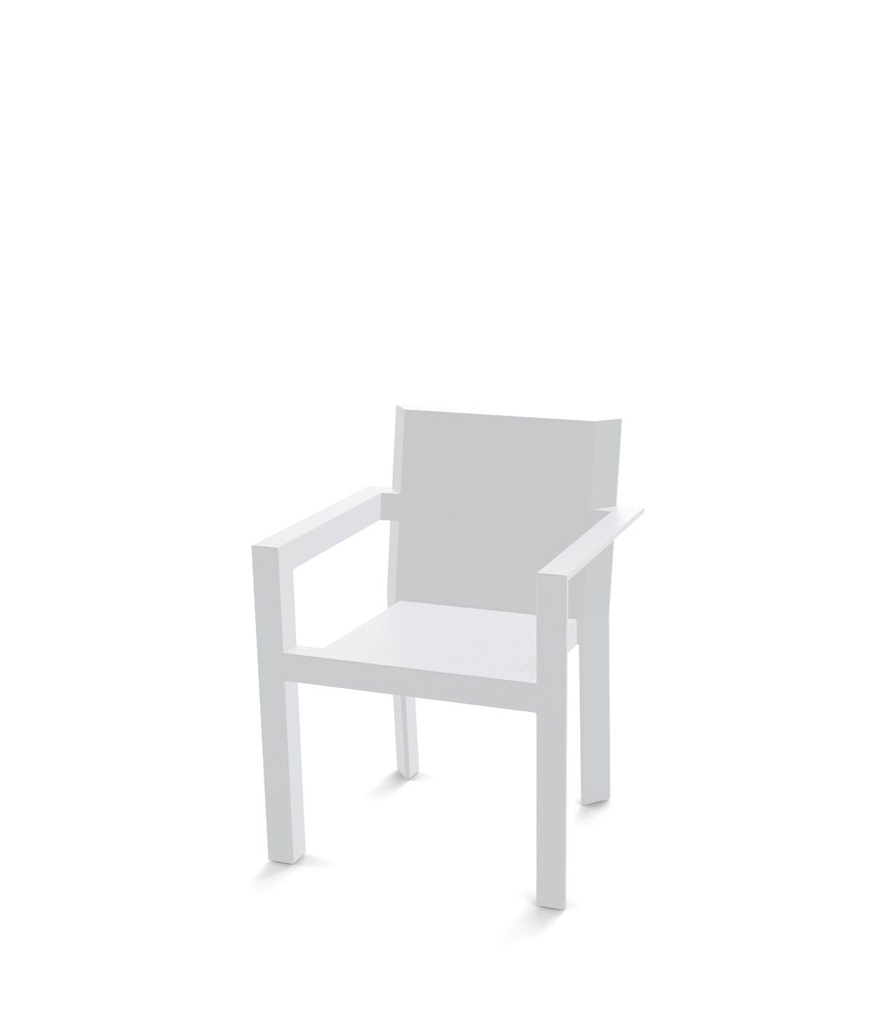 Chaise Collection Frame Vondom Finition Mate Couleur Blanc