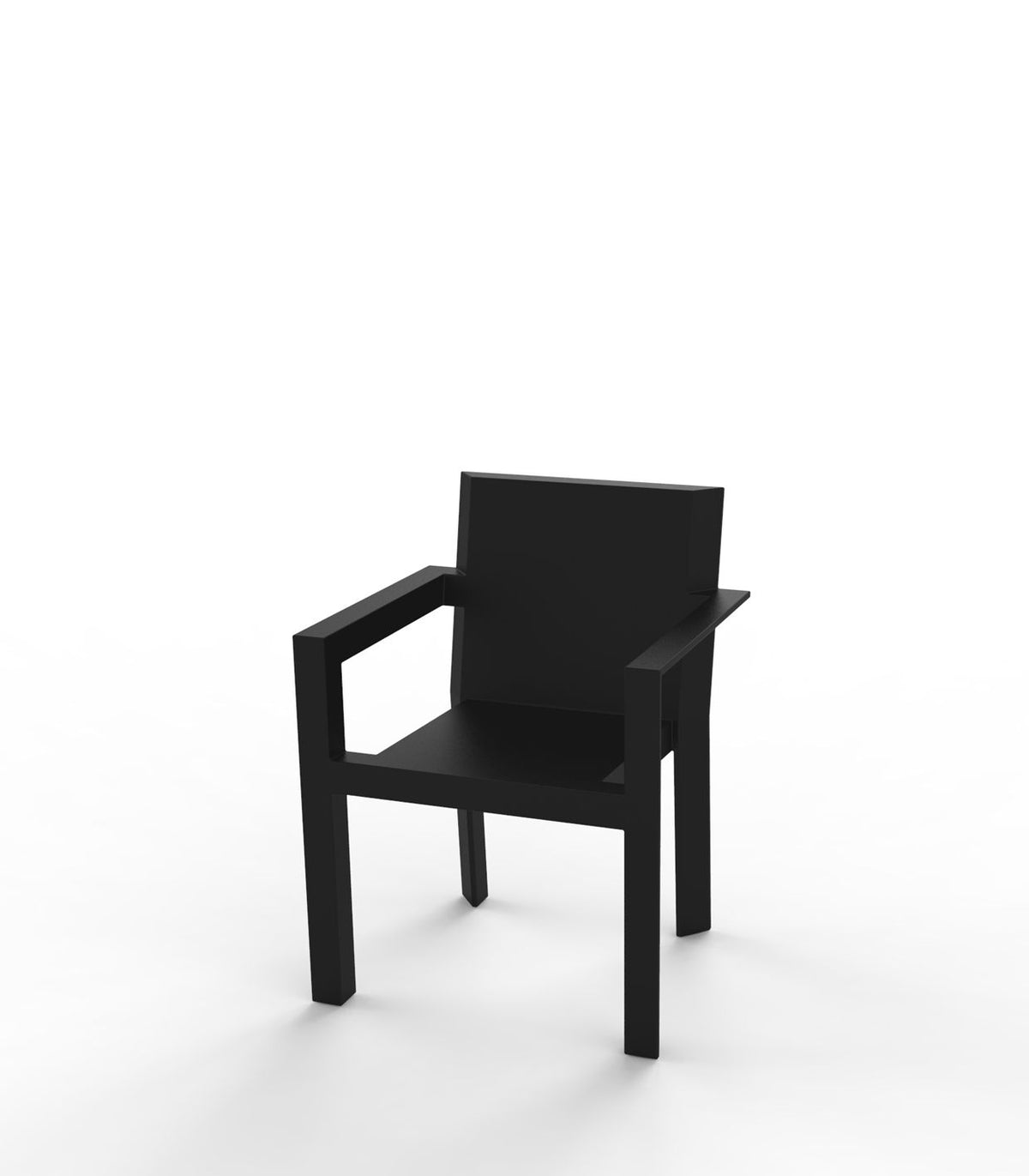 Chaise Collection Frame Vondom Finition Mate Couleur Noir