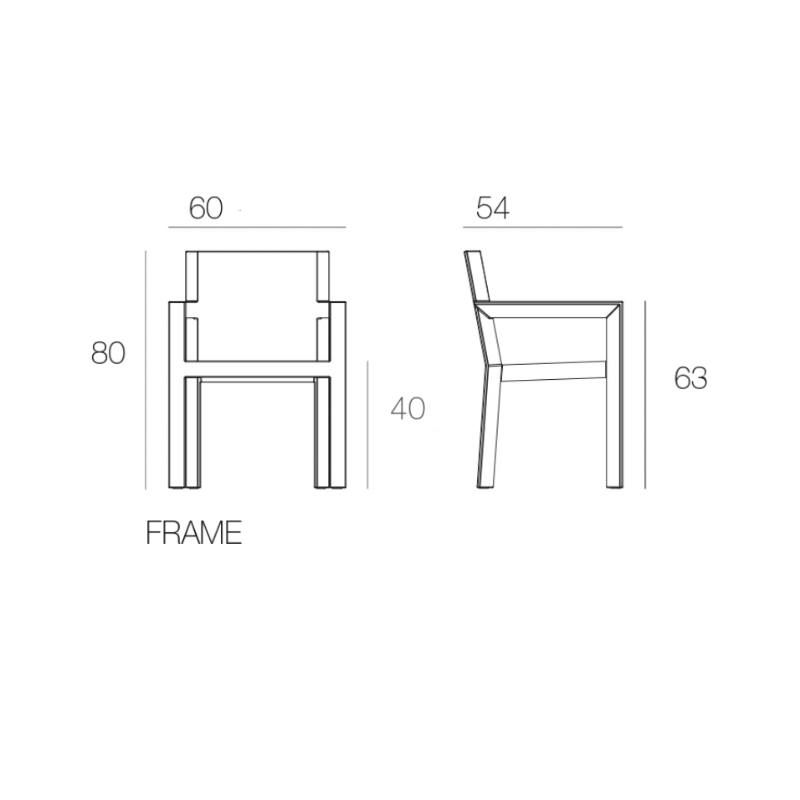 Chaise Collection Frame Vondom