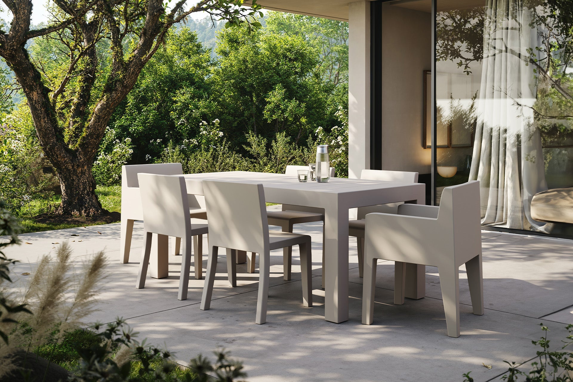 Chaise Collection JUT en Polyethylene Accoudoir Sans Vondom - 3