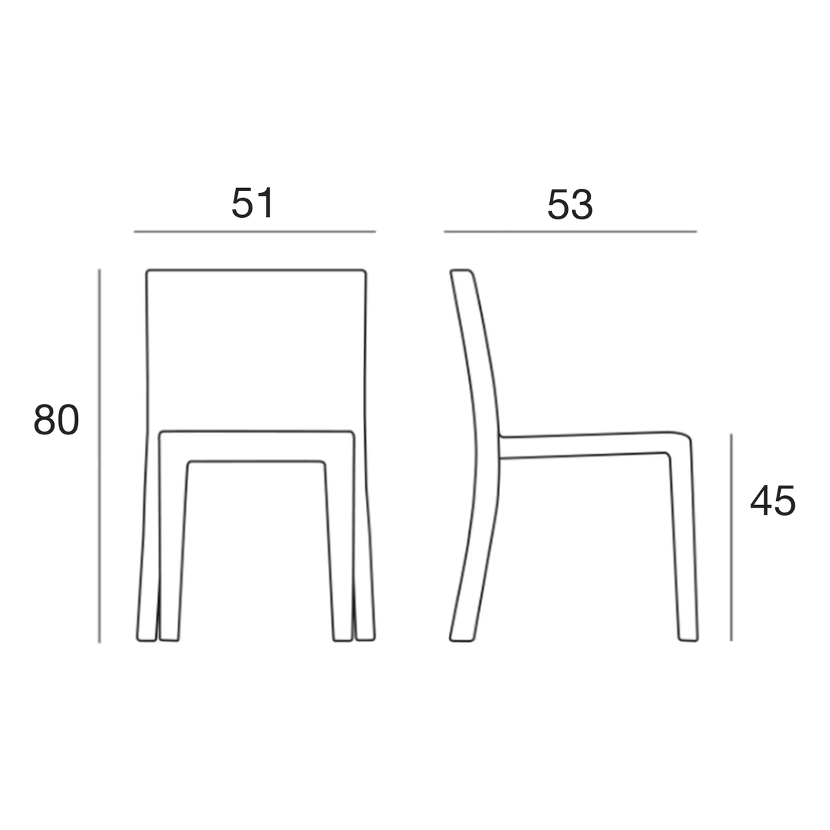 Chaise Collection JUT en Polyethylene Accoudoir Sans Vondom