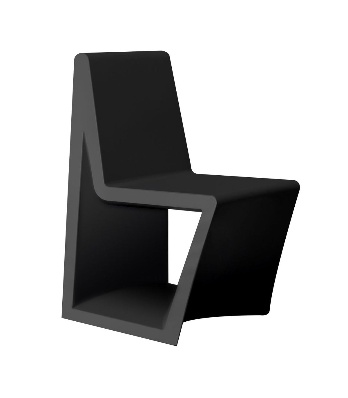 Chaise Collection Rest Vondom Finition Mate Couleur Noir