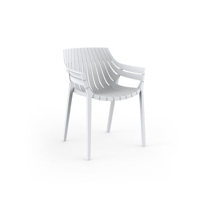 Chaise Collection Spritz en Polypropylène avec Accoudoirs Couleur Blanc Vondom