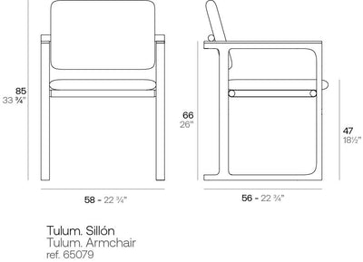 Chaise Collection Tulum Vondom